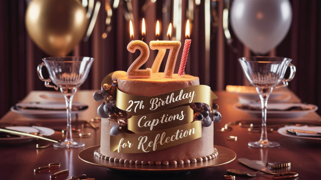 27th Birthday Captions for Reflection