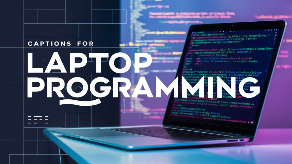 Captions for Laptop Programming