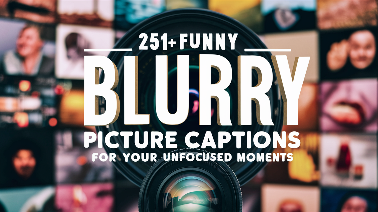 Funny Blurry Picture Captions for Your Unfocused Moments