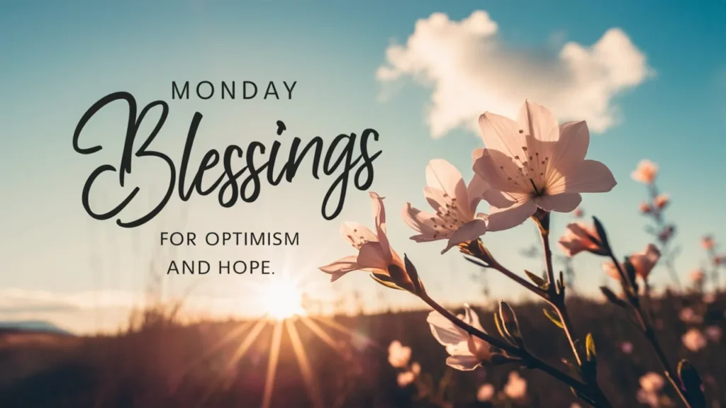 Monday Blessings for Optimism and Hope