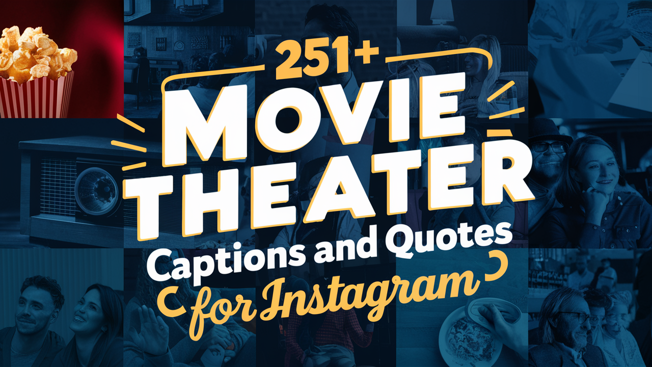 Movie Theater Captions and Quotes for Instagram