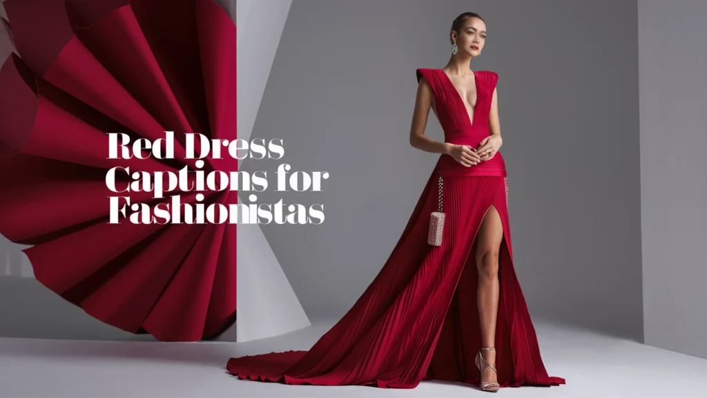 Red Dress Captions for Fashionistas