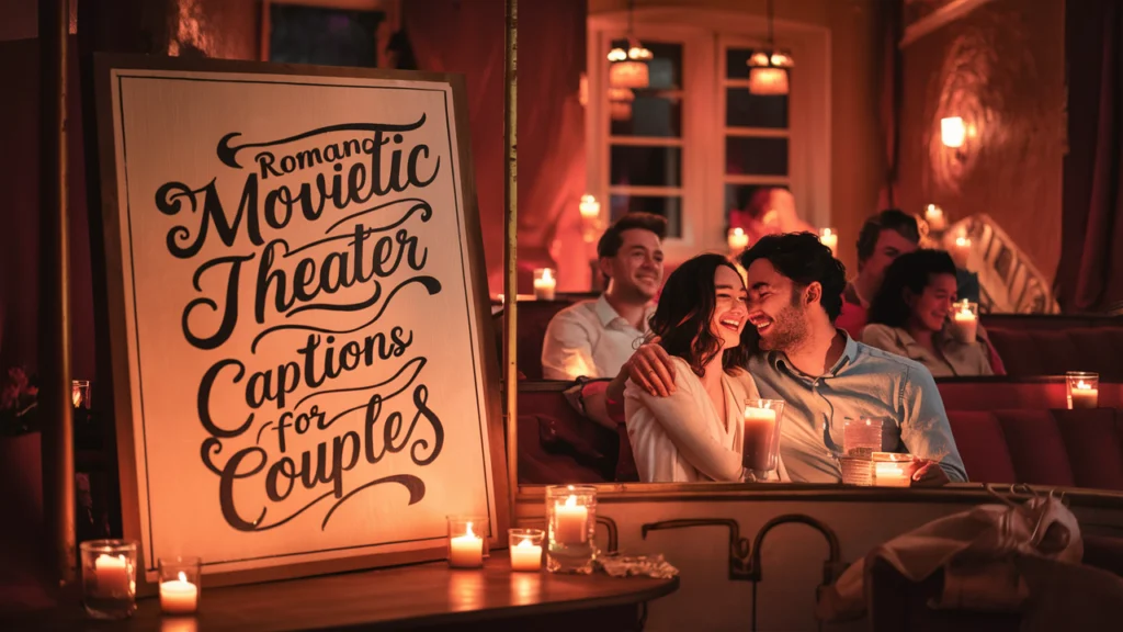Romantic Movie Theater Captions for Couples