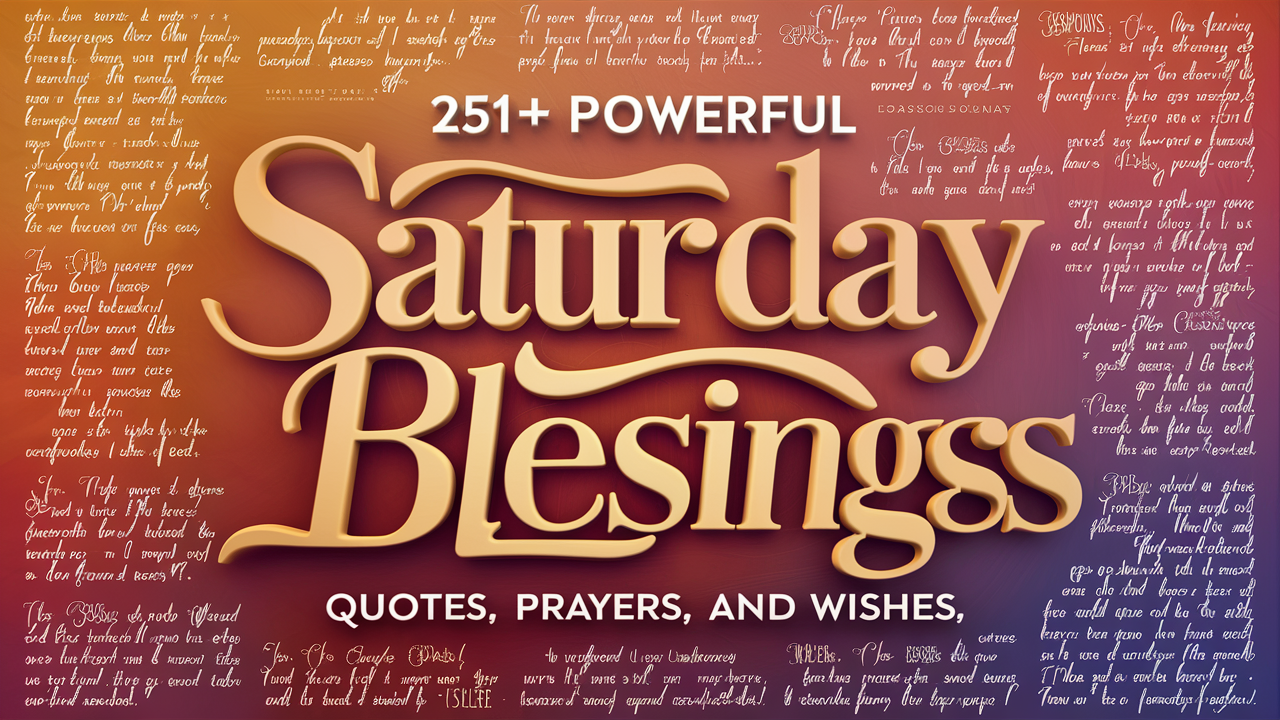 Saturday Blessings