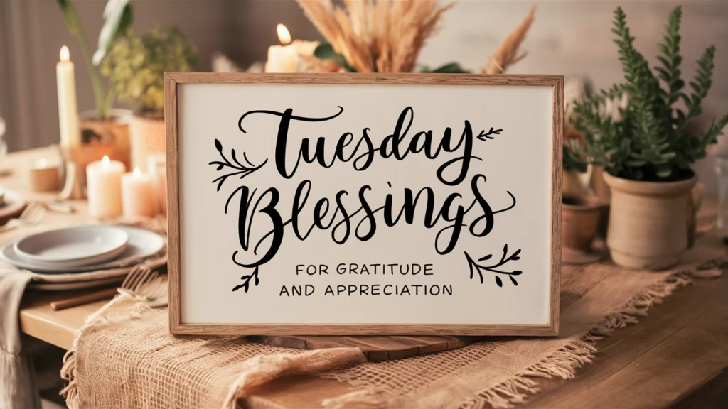 Tuesday Blessings for Gratitude and Appreciation