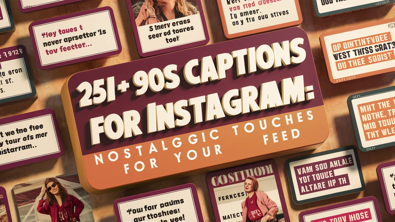 90s Captions for Instagram: Nostalgic Touches for Your Feed