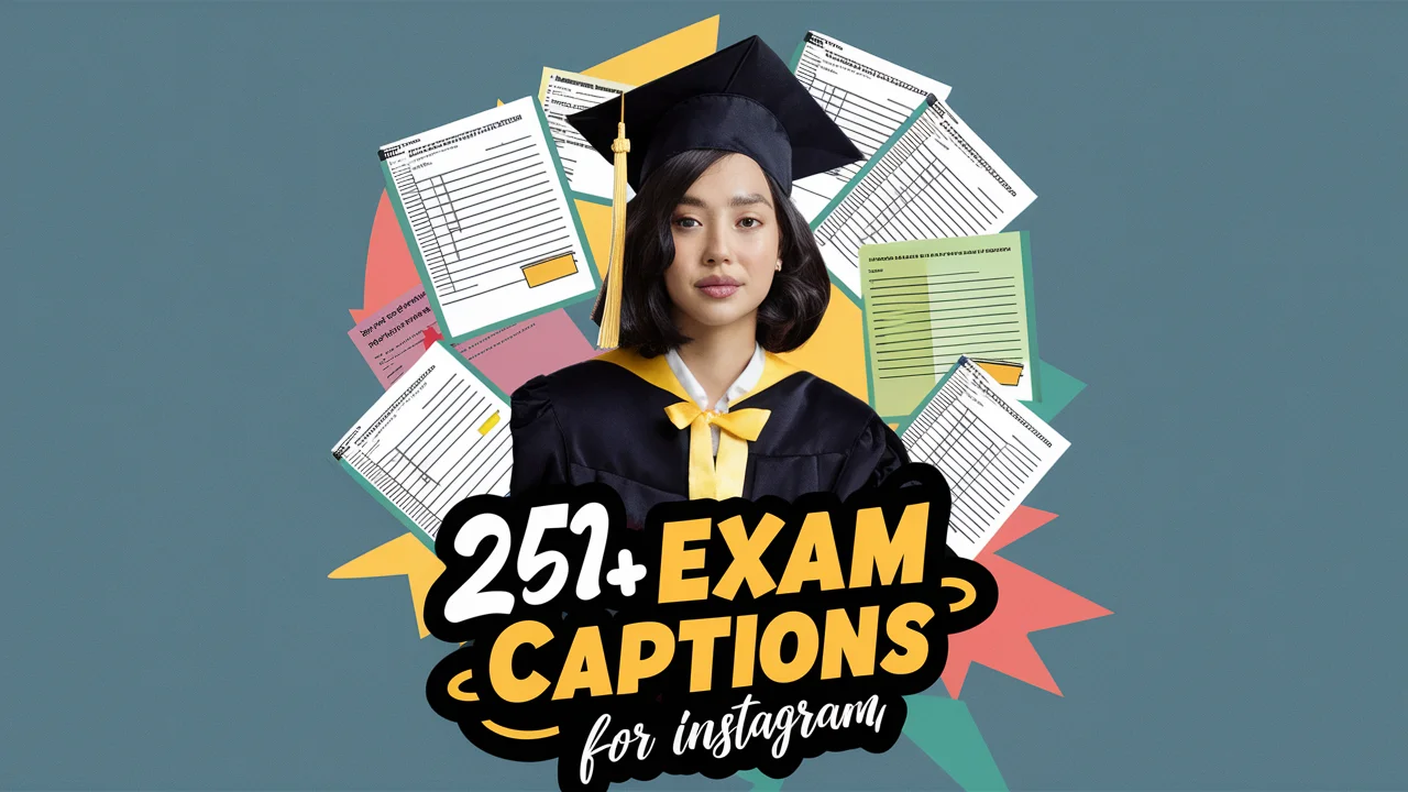 Exam Captions for Instagram