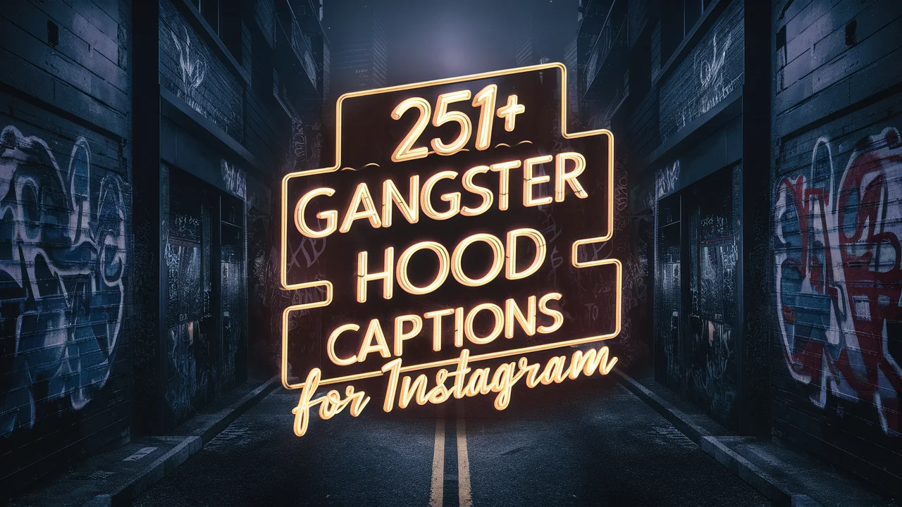 Gangster Hood Captions for Instagram