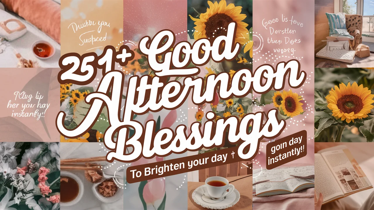 Good Afternoon Blessings to Brighten Your Day Instantly!