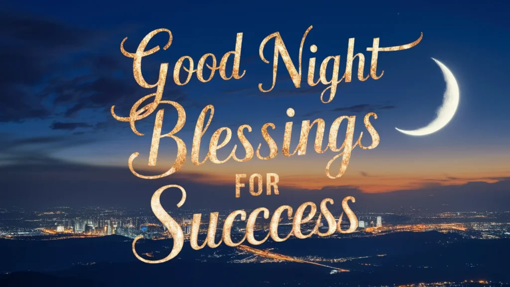 Good Night Blessings for Success