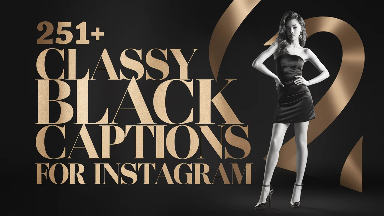 Classy Black Captions for Instagram
