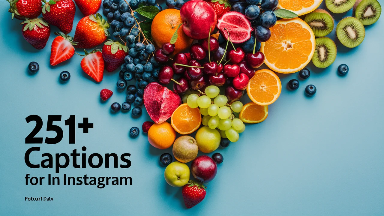 Fruit Captions for Instagram