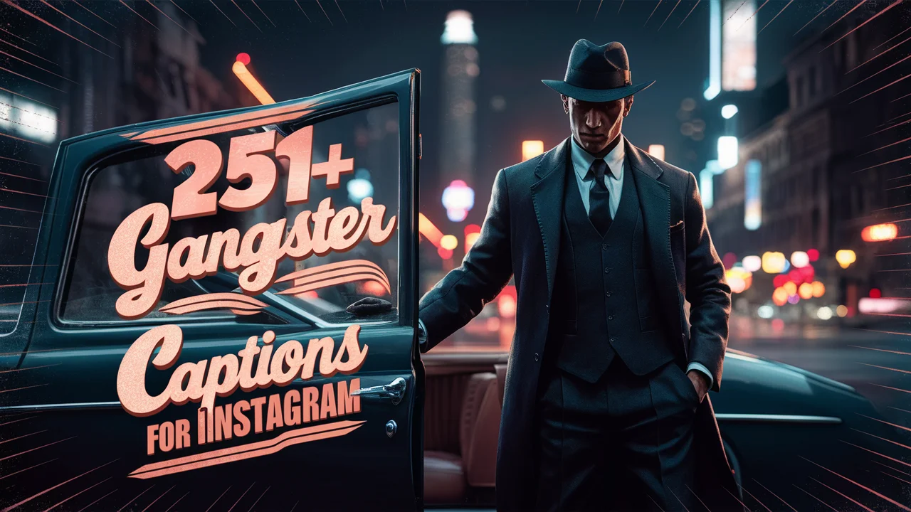 Gangster Captions for Instagram