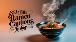 Title Ramen Captions for Instagram
