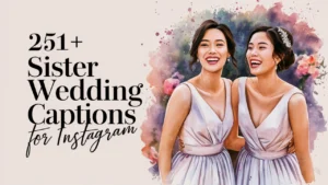 Sister Wedding Captions for Instagram
