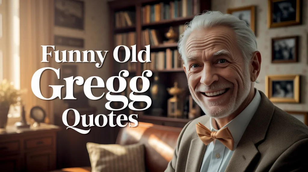 Funny Old Gregg Quotes