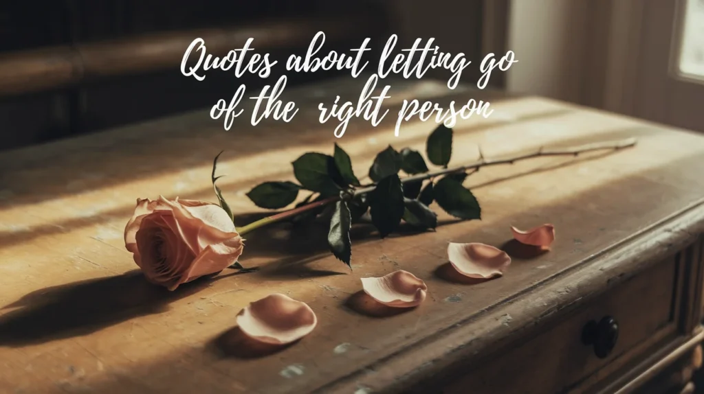 Quotes About Letting Go of the Right Person