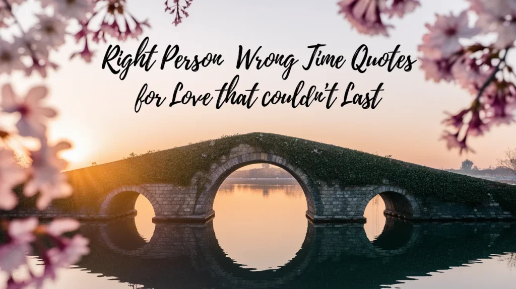 Right Person Wrong Time Quotes for Love That Couldn’t Last